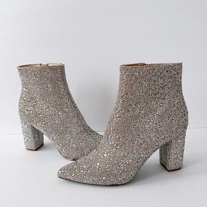 Betsey Johnson Candy Rhinestone Booties